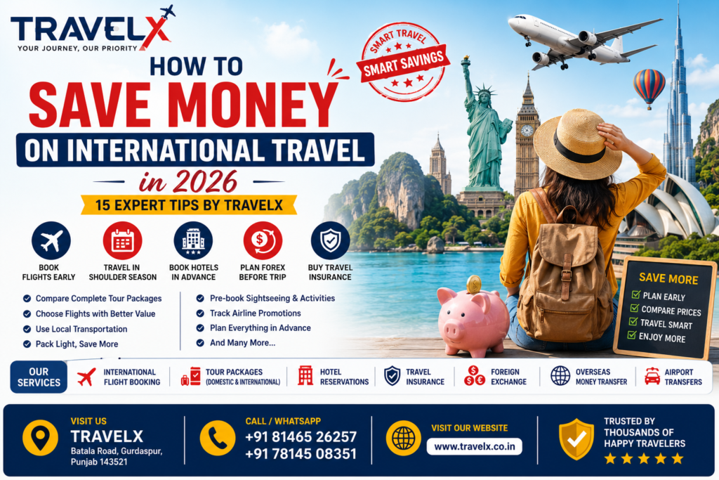 How to Save Money on International Travel in 2026 – 15 Expert Tips by Travelx