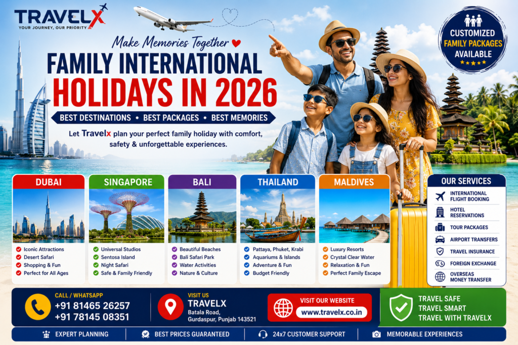 Best Family International Holiday Packages in 2026 | Complete Travel Guide | Travelx