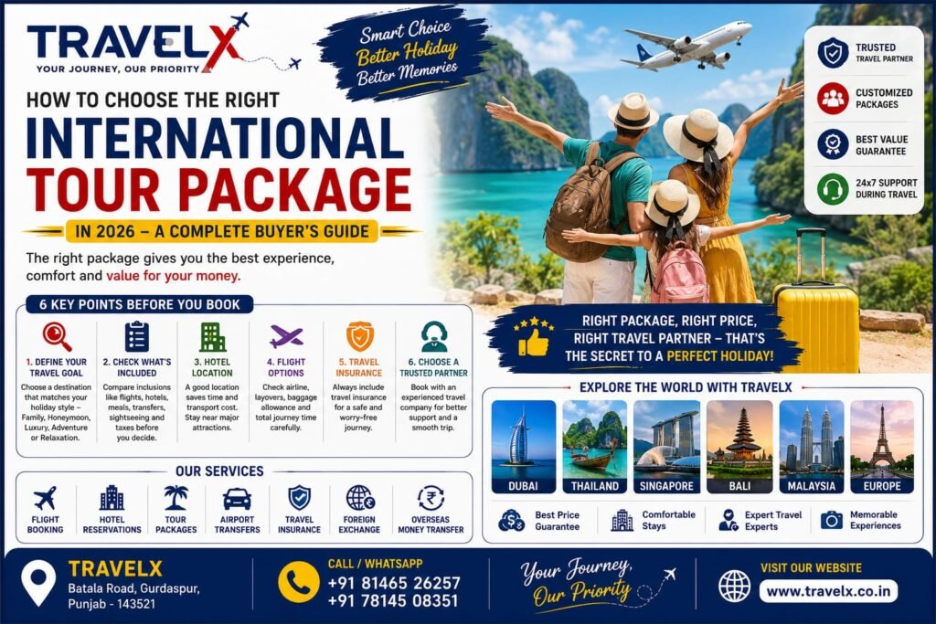 How to Choose the Right International Tour Package in 2026 | Travelx