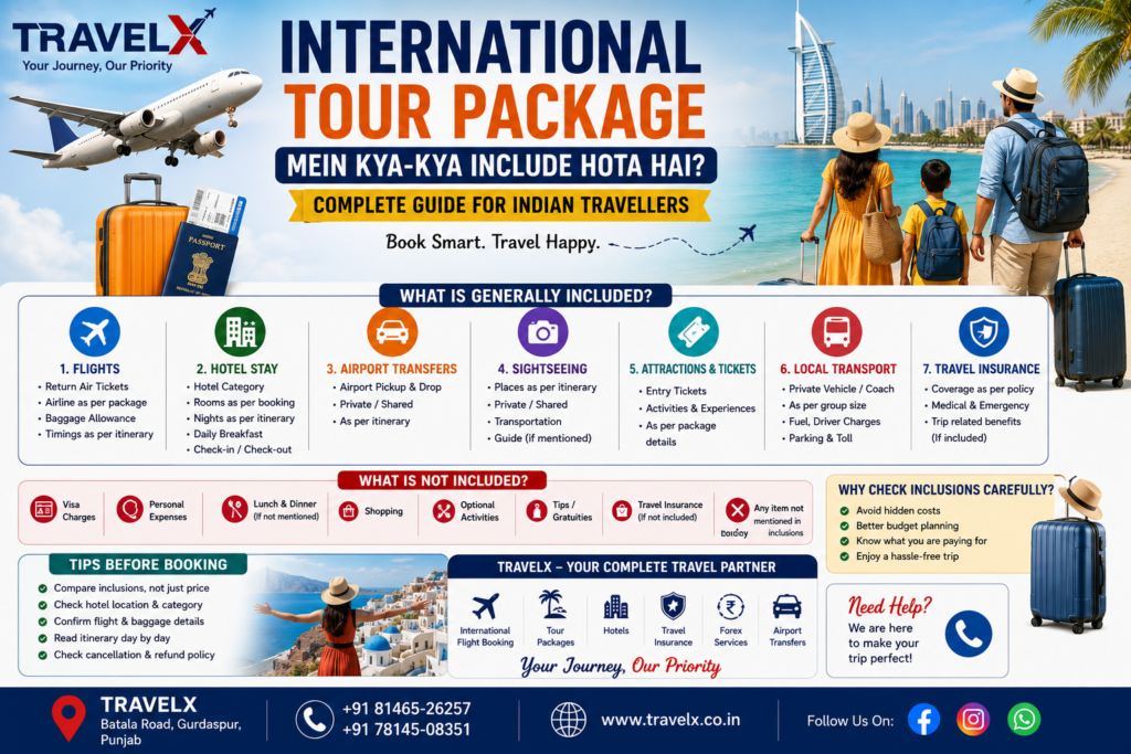 International Tour Package Mein Kya Include Hota Hai? | Travelx