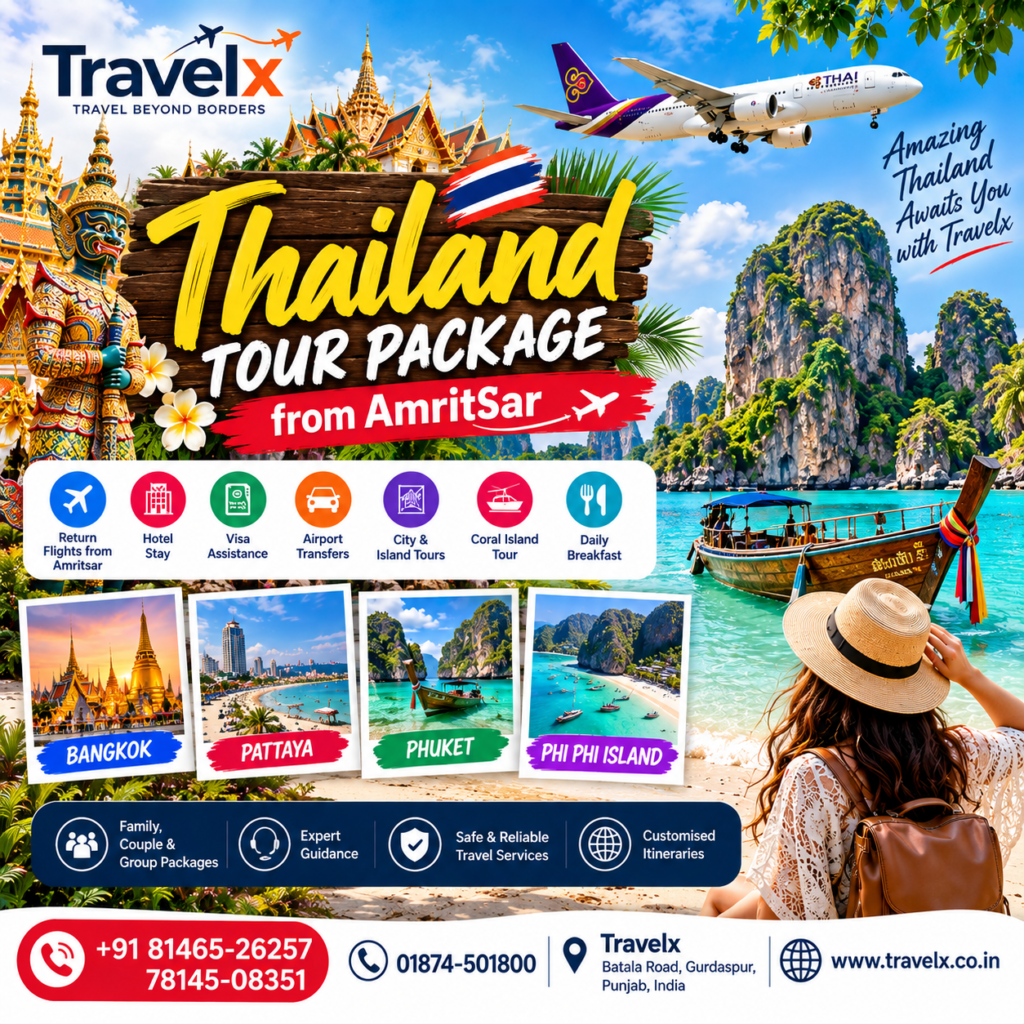 Thailand Tour Package from Amritsar: Your Ultimate Tropical Escape Guide