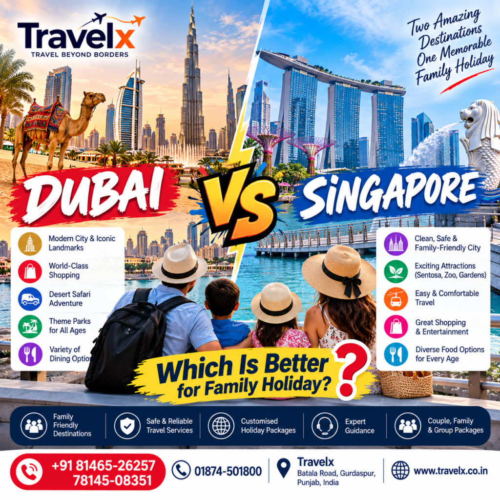 Dubai vs Singapore: Choosing the Perfect Family Vacation Destination