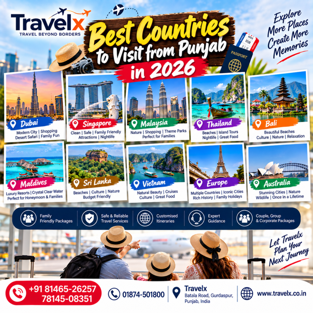 Top Countries to Visit from Punjab in 2026: Your Ultimate Travel Guide